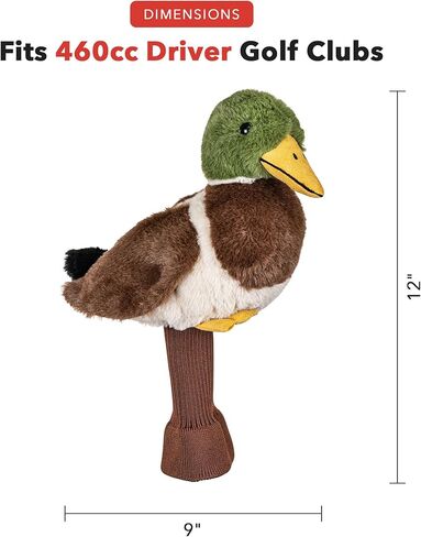 Daphne's Headcovers Mallard Driver Headcover | Funny Golf Club Covers | Golf Head Covers for Drivers | Stylish Golf Club Head Covers | Golf Driver Covers | Men’s & Women’s Driver Headcover in Kuwait