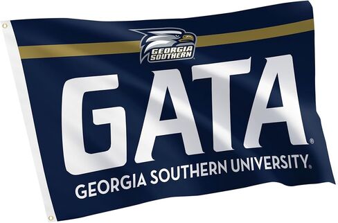 Desert Cactus Georgia Southern University GSU Flag - 3 x 5 Feet Eagles Banner, Indoor/Outdoor Durable Fabric, 100% Polyester Design (Style D) in Saudi Arabia