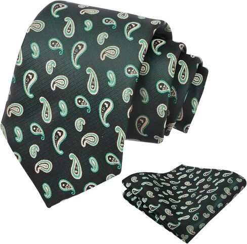 Mens Classic Delicate Floral Tie with Flower Printed Handkerchief Set in Saudi Arabia