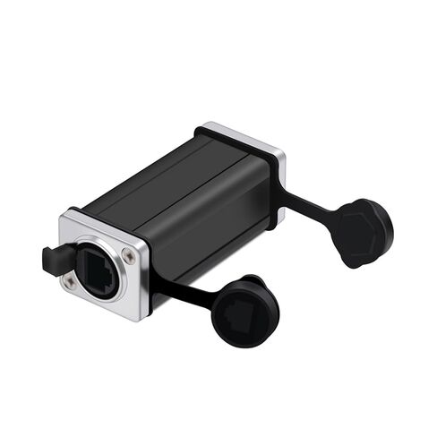 10Pcs RJ45 Connector 8P8C RJ45 Female to Female Network Straight Adapter Couplers(90mm Metal-01) in Kuwait