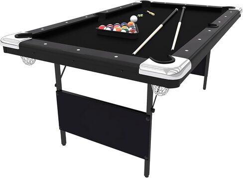 Pre-Sale 6 Ft. Pool Table | Folding Legs for Storage | Black in Saudi Arabia