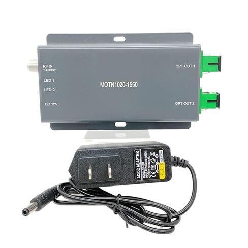 جهاز إرسال بصري FTTH CATV 1310/1550nm AGC/ATT التحكم في الطاقة الضوئية، عرض النطاق الترددي 47-1000 ميجا هرتز، مخرج ثنائي المنفذ 10 ديسيبل مللي متر (الاتحاد الأوروبي 1310) in Kuwait