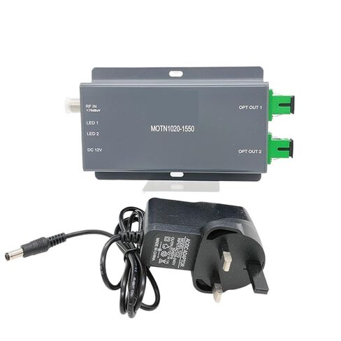 جهاز إرسال بصري FTTH CATV 1310/1550nm AGC/ATT التحكم في الطاقة الضوئية، عرض النطاق الترددي 47-1000 ميجا هرتز، مخرج ثنائي المنفذ 10 ديسيبل مللي متر (الاتحاد الأوروبي 1310) in Kuwait