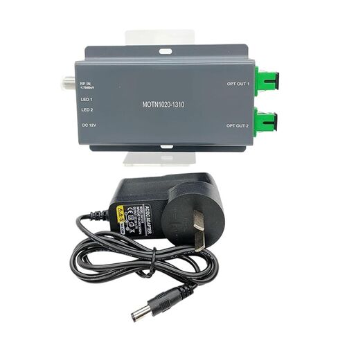 جهاز إرسال بصري FTTH CATV 1310/1550nm AGC/ATT التحكم في الطاقة الضوئية، عرض النطاق الترددي 47-1000 ميجا هرتز، مخرج ثنائي المنفذ 10 ديسيبل مللي متر (الاتحاد الأوروبي 1310) in Kuwait