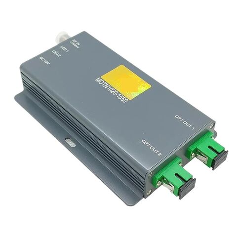 جهاز إرسال بصري FTTH CATV 1310/1550nm AGC/ATT التحكم في الطاقة الضوئية، عرض النطاق الترددي 47-1000 ميجا هرتز، مخرج ثنائي المنفذ 10 ديسيبل مللي متر (الاتحاد الأوروبي 1310) in Kuwait