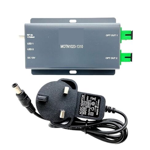 جهاز إرسال بصري FTTH CATV 1310/1550nm AGC/ATT التحكم في الطاقة الضوئية، عرض النطاق الترددي 47-1000 ميجا هرتز، مخرج ثنائي المنفذ 10 ديسيبل مللي متر (الاتحاد الأوروبي 1310) in Kuwait