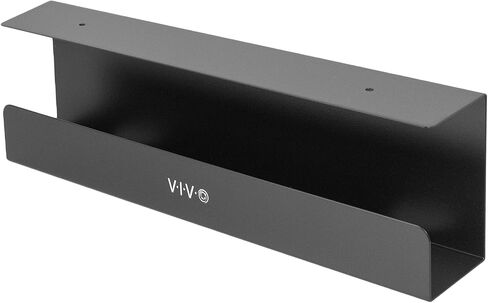 VIVO Under Desk 17 inch Extra Deep Cable Management Tray, Power Strip Holder, Cord Organizer, Wire Tamer for Office and Home, White, DESK-AC16-1CW in Saudi Arabia