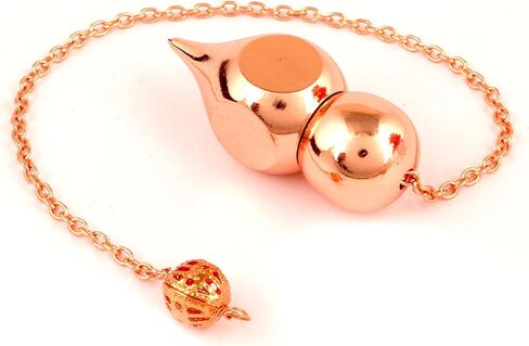 Rudra Empire Copper Metal Healing Dowsing Metaphysical Chakra Balancing Pendulum for Divination & Dowsing in Saudi Arabia