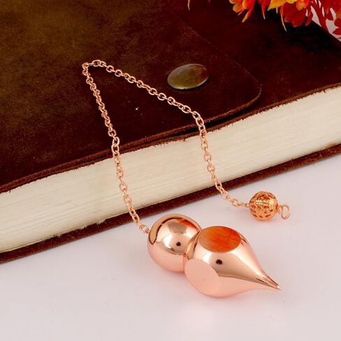 Rudra Empire Copper Metal Healing Dowsing Metaphysical Chakra Balancing Pendulum for Divination & Dowsing in Saudi Arabia