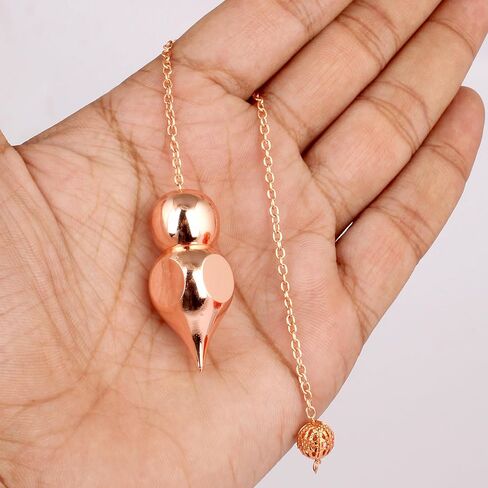 Rudra Empire Copper Metal Healing Dowsing Metaphysical Chakra Balancing Pendulum for Divination & Dowsing in Saudi Arabia