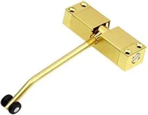 Rotating Stainless Steel Door Closer Hydraulic Buffer Door Stop Easy Installation(Gold) in Saudi Arabia