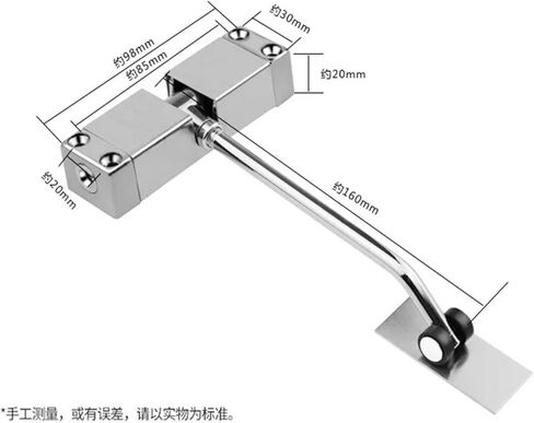Automatic Hydraulic Buffer Door Closer Aluminum Alloy Door Weight: 20-30kg in Saudi Arabia