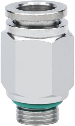 304 Pneumatic Connector G Thread With Sealing Ring Straight-Through Pc8-G02 Air Pipe Quick Plugs Pl6-G01 2Pcs(ElbowPL6-G02) in Saudi Arabia