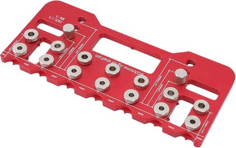 WALFRONT Cabinet Door Handle Mounting Template Set, Aluminum Alloy Steel Drill Bushings and Bits, Precision Drilling for Woodworking and Home Renovation in Saudi Arabia