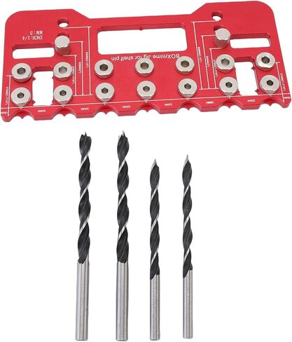 WALFRONT Cabinet Door Handle Mounting Template Set, Aluminum Alloy Steel Drill Bushings and Bits, Precision Drilling for Woodworking and Home Renovation in Saudi Arabia
