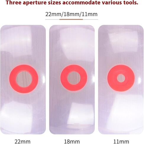 Pack of 3 Clear Hole Cutter Covers 11mm 18mm 22mm Inner Diameter Bowl for Enhances Debris in Saudi Arabia