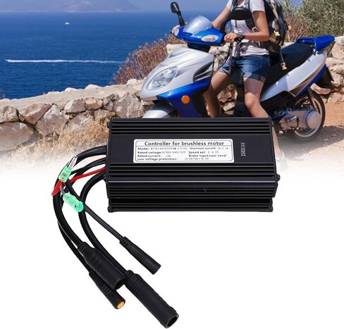 وحدة تحكم المحرك Luocute 36V 48V 52V، 9 أنابيب 500W 750W وحدة تحكم موجة جيبية مع موصل مقاوم للماء للدراجة الكهربائية in Kuwait