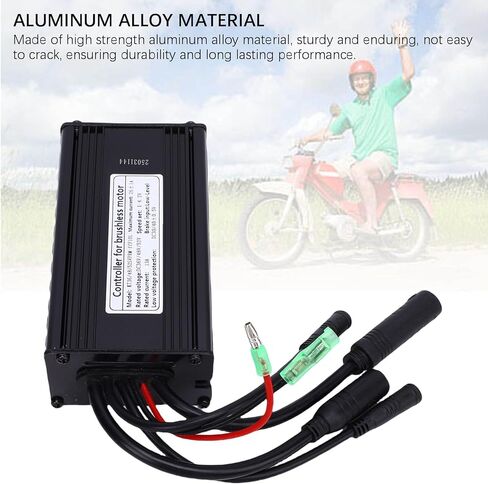 وحدة تحكم المحرك Luocute 36V 48V 52V، 9 أنابيب 500W 750W وحدة تحكم موجة جيبية مع موصل مقاوم للماء للدراجة الكهربائية in Kuwait
