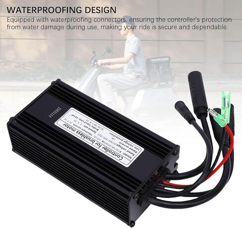 وحدة تحكم المحرك Luocute 36V 48V 52V، 9 أنابيب 500W 750W وحدة تحكم موجة جيبية مع موصل مقاوم للماء للدراجة الكهربائية in Kuwait