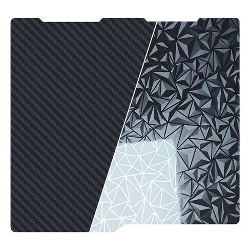 335x325 مللي متر الماس PEO + ألياف الكربون PET لوحة البناء لطابعة Bambu Lab H2C ثلاثية الأبعاد ، لوح فولاذي زنبركي لمختبر Bambu H2C in Kuwait