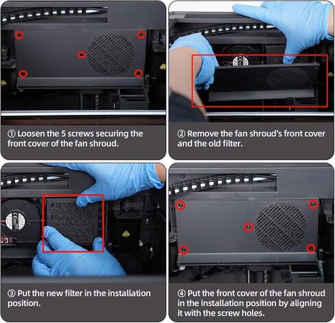 IdeaFormer-3D 2 قطعة Centauri Carbon 2 فلتر هواء الكربون المنشط لـ Elegoo، خرطوشة فلتر الهواء لتنقية الهواء لملحقات الطابعة ثلاثية الأبعاد Elegoo Centauri Carbon 2 in Kuwait