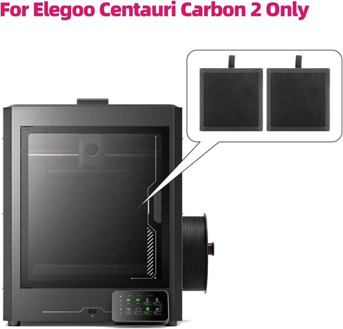 IdeaFormer-3D 2 قطعة Centauri Carbon 2 فلتر هواء الكربون المنشط لـ Elegoo، خرطوشة فلتر الهواء لتنقية الهواء لملحقات الطابعة ثلاثية الأبعاد Elegoo Centauri Carbon 2 in Kuwait