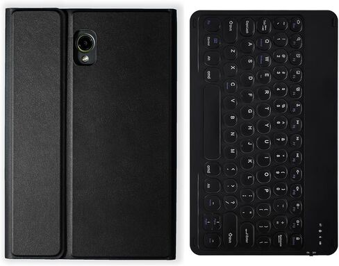 Wireless Bluetooth Keyboard Case for Samsung Galaxy Tab Active 3/Active 5(SM-X300/X306B/T570/T575N) Protective Cover with Built-in Pen Holder（Black） (Square keycap,Backlit + Mouse) in Saudi Arabia