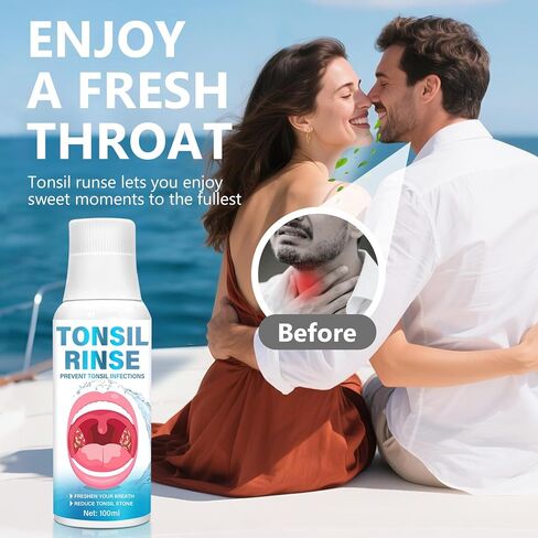 Tonsil Stone Remover, Tonsil Stone Mouthwash to Help Soothe Tonsils, Soothes Dry Mouth & Freshens Breath in Kuwait