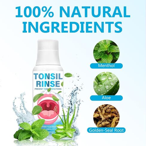 Tonsil Stone Remover, Tonsil Stone Mouthwash to Help Soothe Tonsils, Soothes Dry Mouth & Freshens Breath in Kuwait