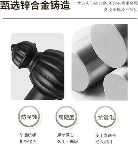 Indoor Door Lock Bedroom Simple Magnetic Silent Black zinc Alloy Handle Lock Door Handle Split Wooden Door Lock(Yahei A 7255 Magnetic Lock Body) in Kuwait