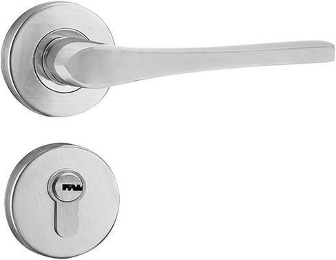 304 الفولاذ المقاوم للصدأ سبليت قفل HC3016 مقبض قفل غطاء دائري قفل الباب الداخلي قفل باب المكتب in Kuwait