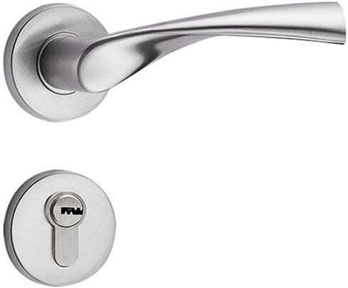 304 الفولاذ المقاوم للصدأ سبليت قفل HC3011 مقبض قفل غطاء دائري قفل الباب الداخلي قفل باب المكتب (اللون الصلب) in Kuwait