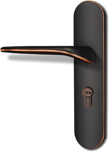 قفل مقبض الباب الأسود، قفل الأجهزة لغرفة النوم، قفل الباب الخشبي، قفل الباب الداخلي الأمريكي الصامت (كروم لامع) in Kuwait