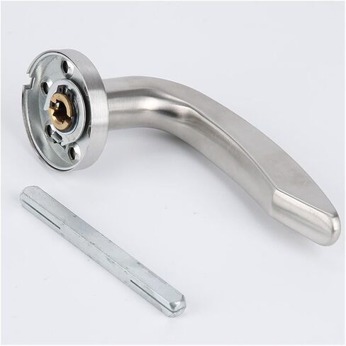 Stainless Steel Split Lock Indoor Door Lock Solid Anti-Theft Door Lock Bedroom Double fire Lock Channel Mechanical Door Lock(Mirror Light) in Kuwait