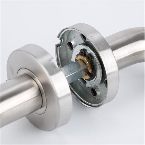 Stainless Steel Split Lock Indoor Door Lock Solid Anti-Theft Door Lock Bedroom Double fire Lock Channel Mechanical Door Lock(Mirror Light) in Kuwait
