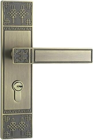 سبائك الزنك قفل الباب الداخلي FB5353 باب خشبي غرفة الباب قفل سبليت مقبض نوع القفل المنزلي (برونزية) in Kuwait