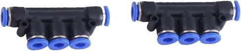 PK6 Five-way Joint Pipe Quick Pneumatic Plastic Insert Outer Diameter High Pressure Fittings 1Pcs(Pk4five-wayblue) in Saudi Arabia