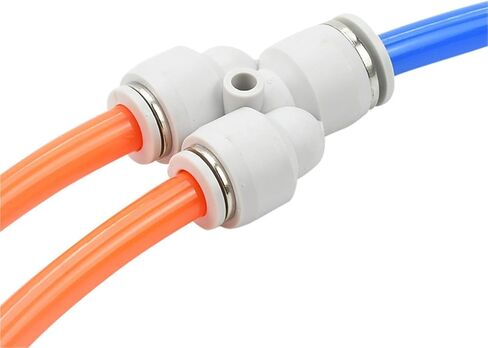 Pneumatic Connector Y-shaped Reducer Tee White Plastic Quick Plugs PW12-8 PU Hose Connect 1Pcs(Whitepw8-4) in Saudi Arabia