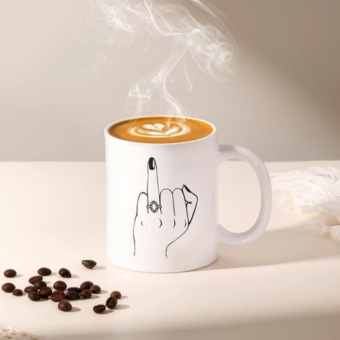 Engagement Gifts for Couples, Gift for Newly Engaged Couples, Ring Finger Coffee Mug Set, Engagement Gifts for Her, Women, Best Engaged Gift Set in Saudi Arabia