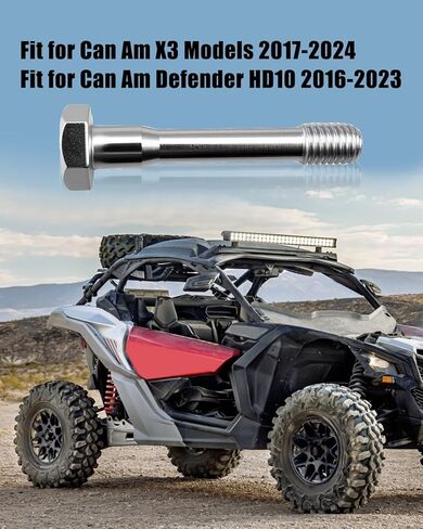 مسمار وغسالة ذات ياقة مناسبة لـ Can Am X3 Defender HD10 2016-2024 استبدال 420441990 420427243، مسمار قابض عمود الإدارة الثانوي in Saudi Arabia
