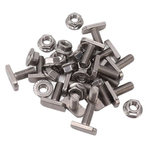 15 Set Hammer Head Bolt T Screw, T Slot Bolts M8 Stainless Steel Screws Thread T Slot Drop in Bolt for Photovoltaic and Solar Installationx in Saudi Arabia