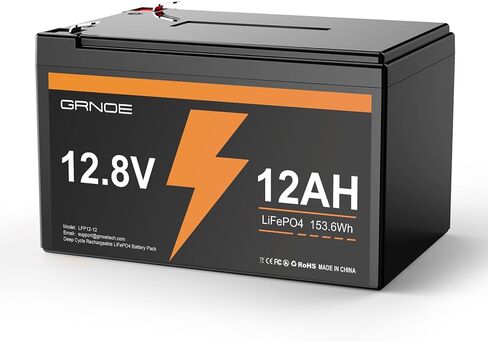 2 حزمة 12V 100AH ​​LIFEPO4 بطاريات الليثيوم ل RV ، Solar ، محرك التصيد | حجم صغير ، 100A BMS ، 4000+ دورة ، 2560WH إجمالي in Kuwait