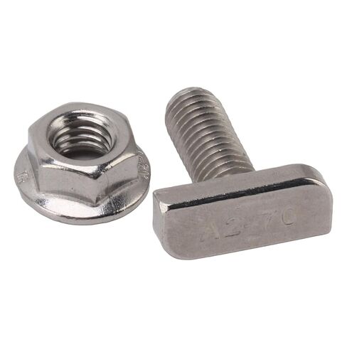 15 Set Hammer Head Bolt T Screw, T Slot Bolts M8 Stainless Steel Screws Thread T Slot Drop in Bolt for Photovoltaic and Solar Installationx in Saudi Arabia