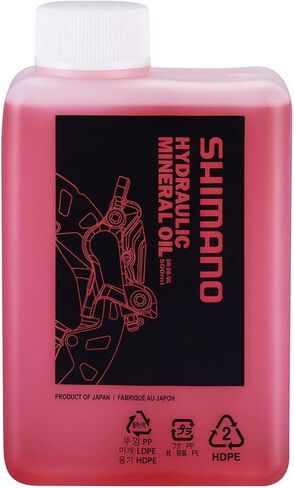Shimano MIN.SH Brake Disc Oil 500 ml, Adults, Unisex, Multicoloured (Multicoloured), One Size in Saudi Arabia