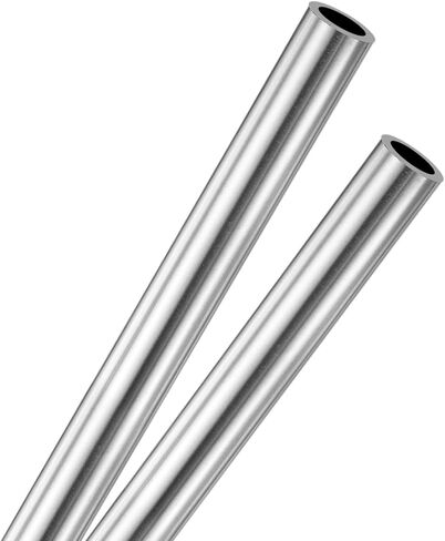 M METERXITY 2-Pack 300mm 316 Stainless Steel Tube, 5mm OD 0.5mm Wall Thickness Seamless Stainless Steel Tubing for Construction/Machining/DIY Crafting, Metal Straight Pipe [0.2x0.02x11.8IN] in Saudi Arabia