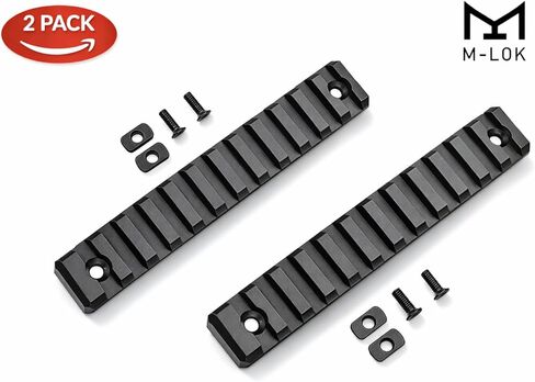 Gotical 11 Slots M-LOK Rail Section for M Lok Handguard Eleven Slots Rail Picatinny Rail Set of 2 Pieces in Saudi Arabia