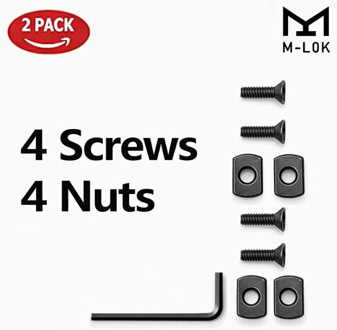 Gotical 11 Slots M-LOK Rail Section for M Lok Handguard Eleven Slots Rail Picatinny Rail Set of 2 Pieces in Saudi Arabia