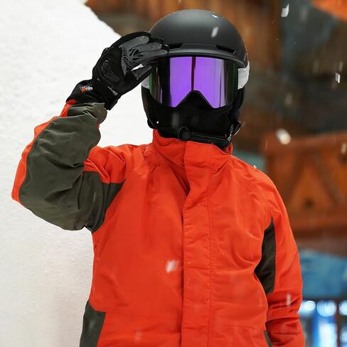 نظارات JQF Gear للتزلج فوق النظارات نظارات الثلج/التزلج على الجليد OTG مغناطيسية كاملة ريفو للرجال والنساء والبالغين للحماية من الأشعة فوق البنفسجية in Kuwait