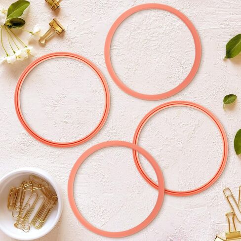 6pcs Gasket Replacement for Owala 40oz Tumbler, Rubber Lid Seal Ring Water Bottle Accessories Replacement Part Compatible with Owala 40oz Stainless Steel Cup (Grapefruit) in Saudi Arabia
