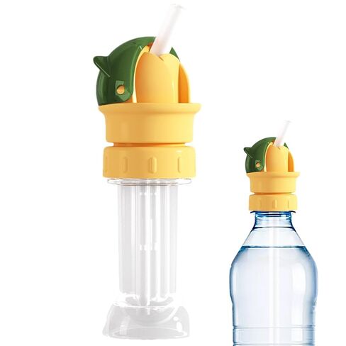 Water Bottle Spout Adapter,Silicone Bottle Top Spout Adapter Attachment - Compact Silicone Sippy Cup Lids for Most Standard Bottles, Protects Kids Mouth in Saudi Arabia